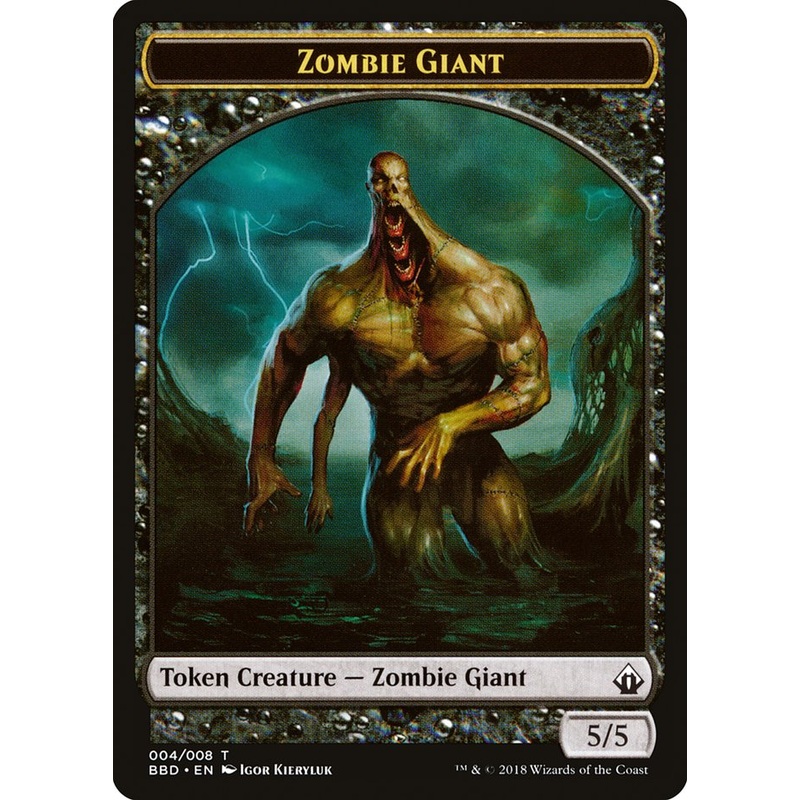 Zombie Giant Token [Battlebond Tokens]