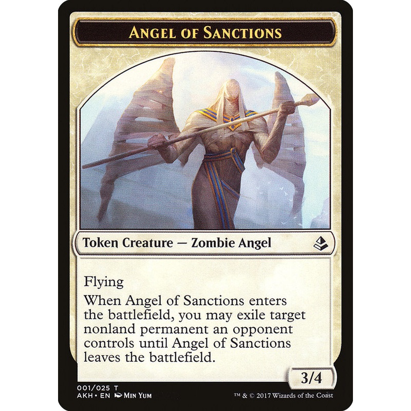 Angel of Sanctions // Drake Double-Sided Token [Amonkhet Tokens]