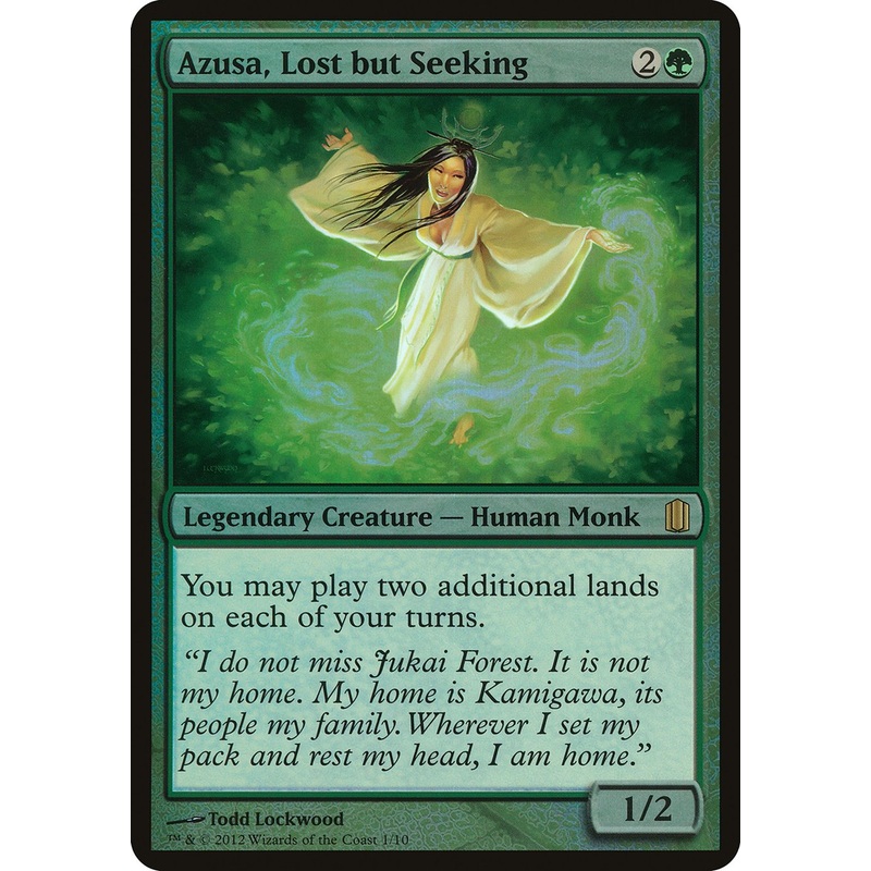Azusa, Lost but Seeking (Oversized) [Commander's Arsenal Oversized]