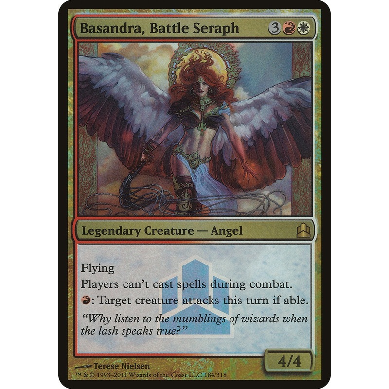 Basandra, Battle Seraph (Launch) (Oversized) [Commander 2011 Oversized]