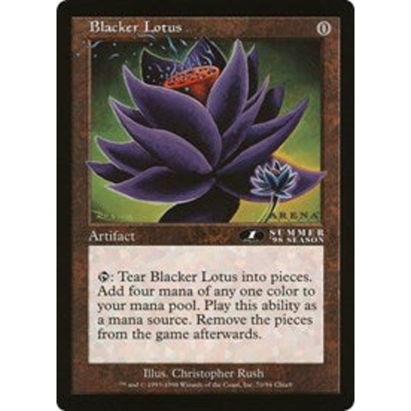 Blacker Lotus (Oversized) [Oversize Cards]