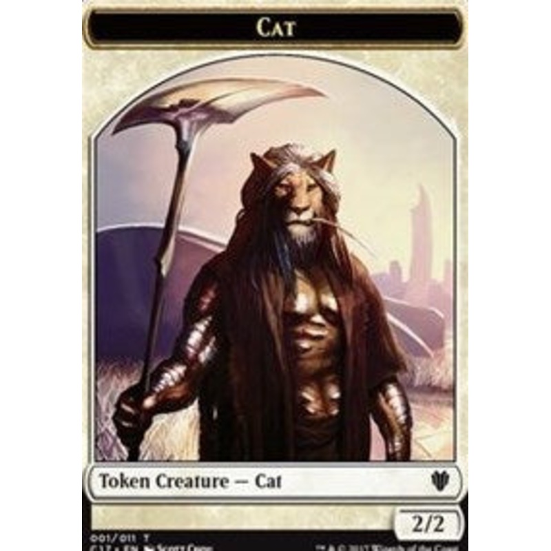 Cat // Cat Warrior Double-Sided Token [Commander 2017 Tokens]