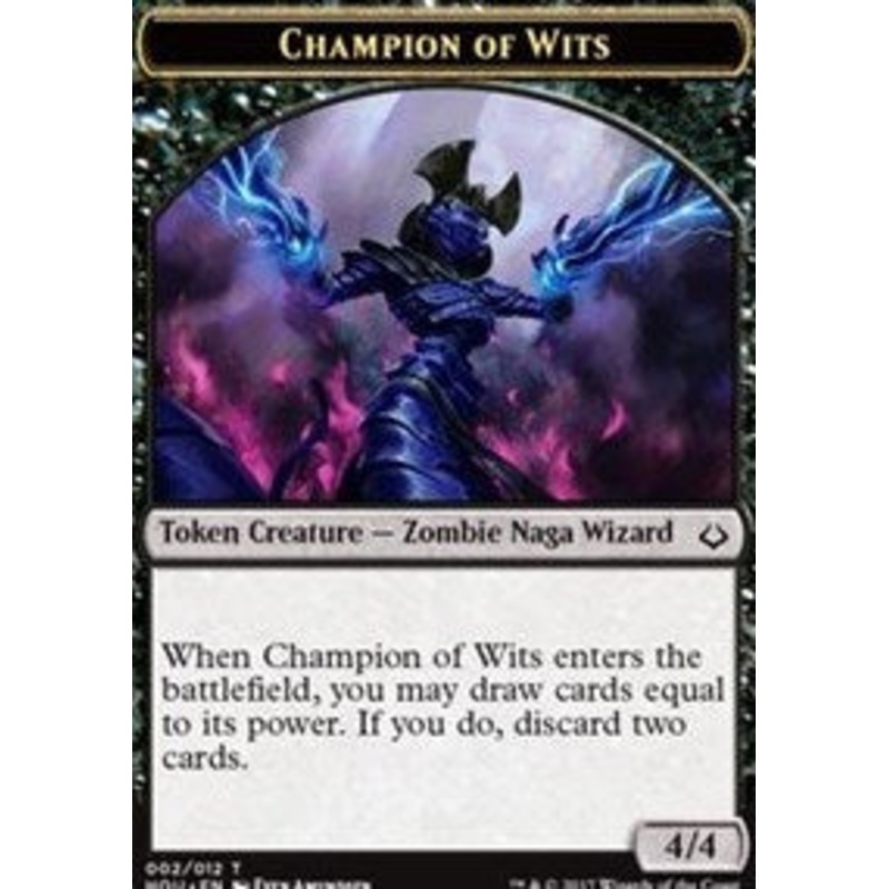 Champion of Wits // Warrior Double-Sided Token [Hour of Devastation Tokens]