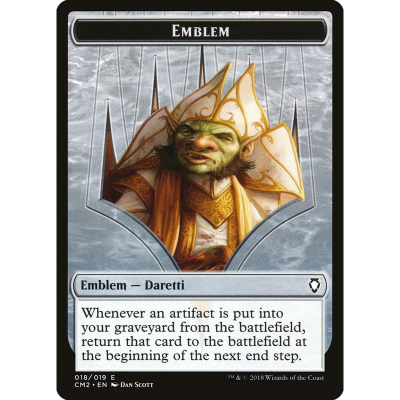 Daretti, Scrap Savant Emblem [Commander Anthology Volume II Tokens]