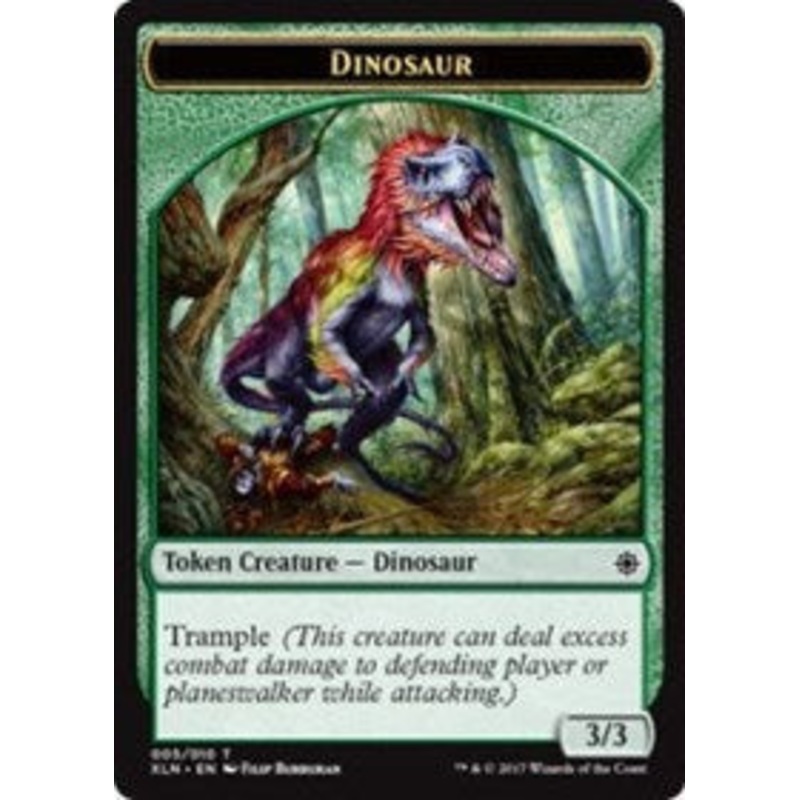 Dinosaur // Treasure (009) Double-Sided Token [Ixalan Tokens]