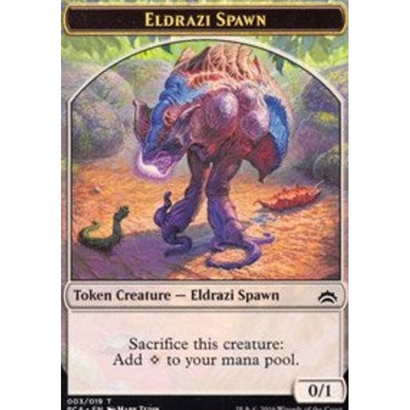 Eldrazi Spawn (003) // Eldrazi Double-Sided Token [Planechase Anthology Tokens]