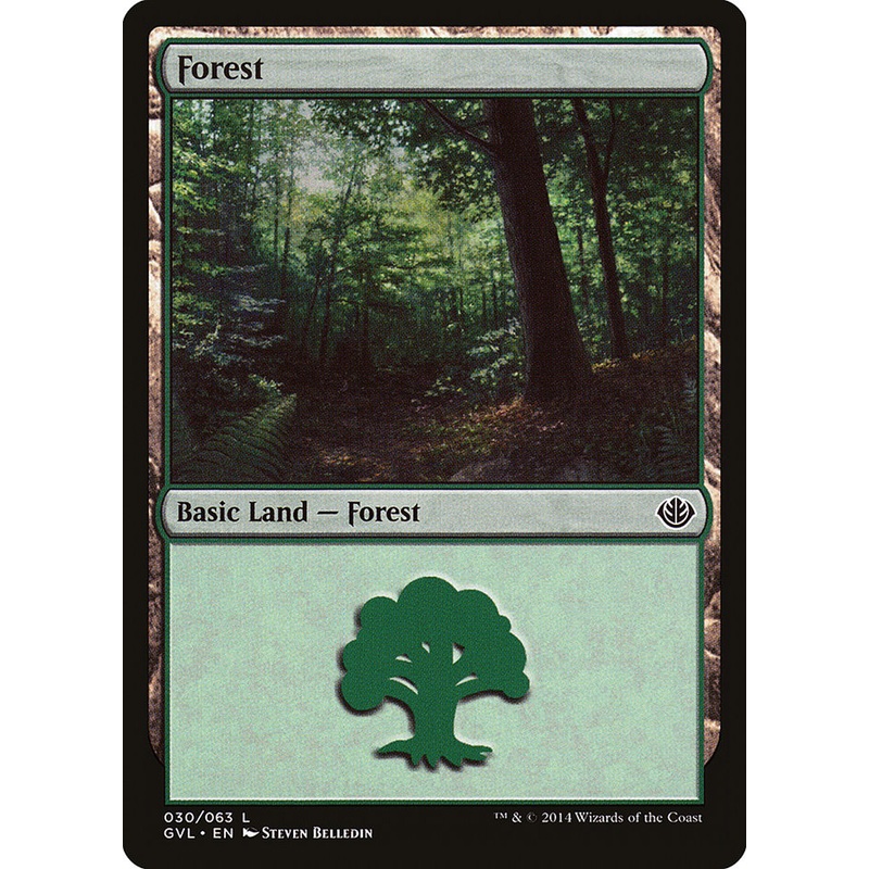 Forest (30) (Garruk vs. Liliana) [Duel Decks Anthology]