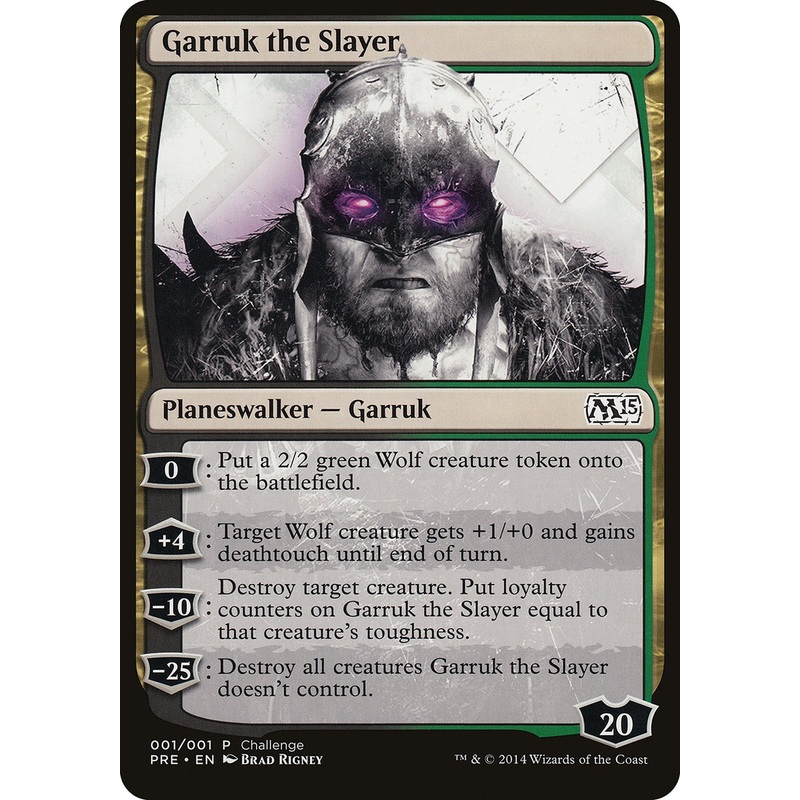 Garruk the Slayer (Prerelease Challenge) [Magic 2015 Prerelease Promos]