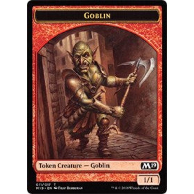 Goblin // Thopter Double-Sided Token (Game Night) [Core Set 2019 Tokens]