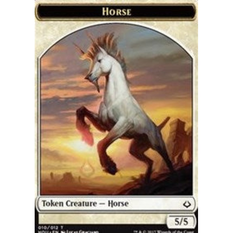 Horse // Zombie Double-Sided Token [Hour of Devastation Tokens]