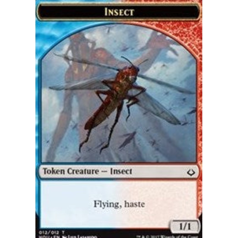 Insect // Zombie Double-Sided Token [Hour of Devastation Tokens]