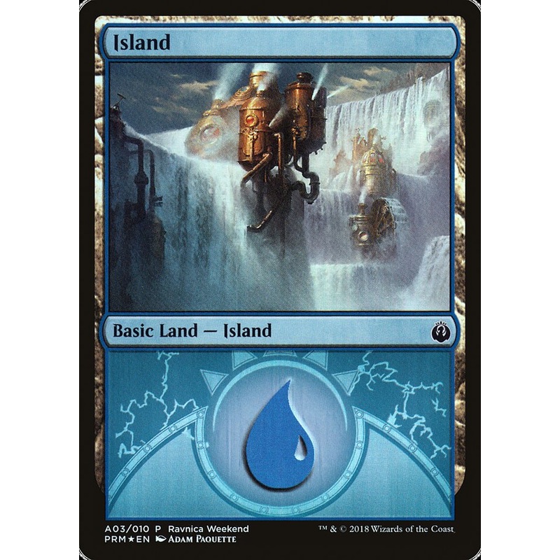 Island (A03) [Ravnica Allegiance Ravnica Weekend]