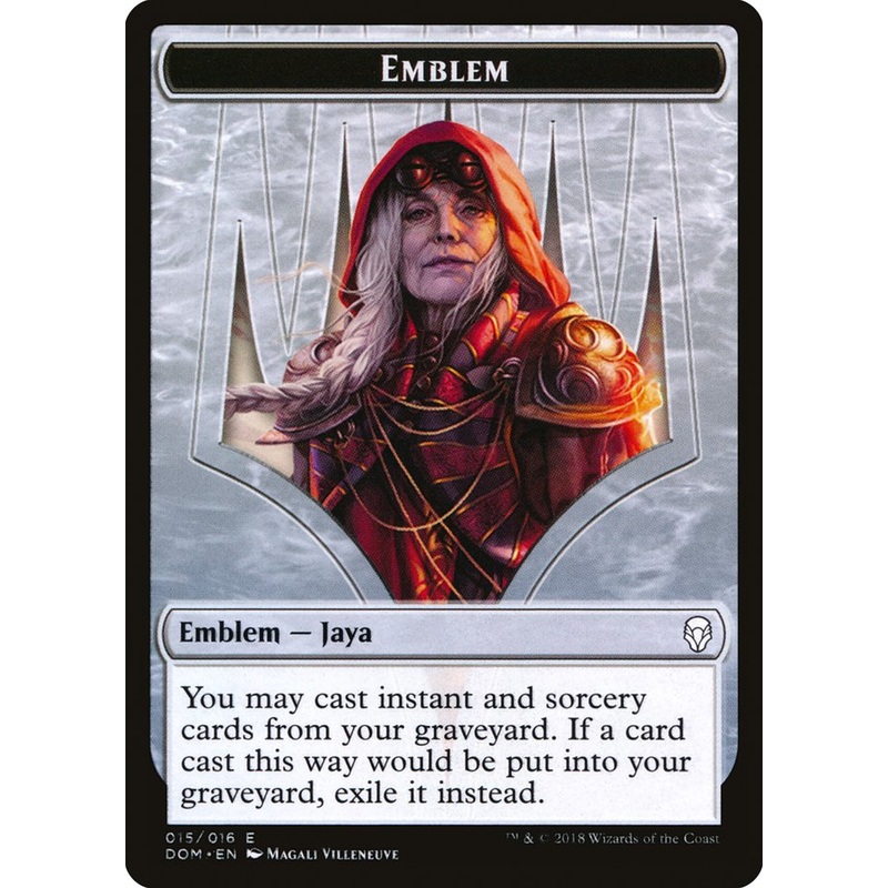 Jaya Ballard Emblem [Dominaria Tokens]