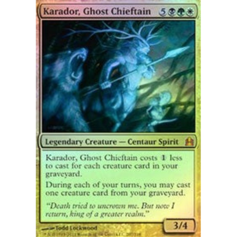 Karador, Ghost Chieftain (Oversized) [Commander 2011 Oversized]