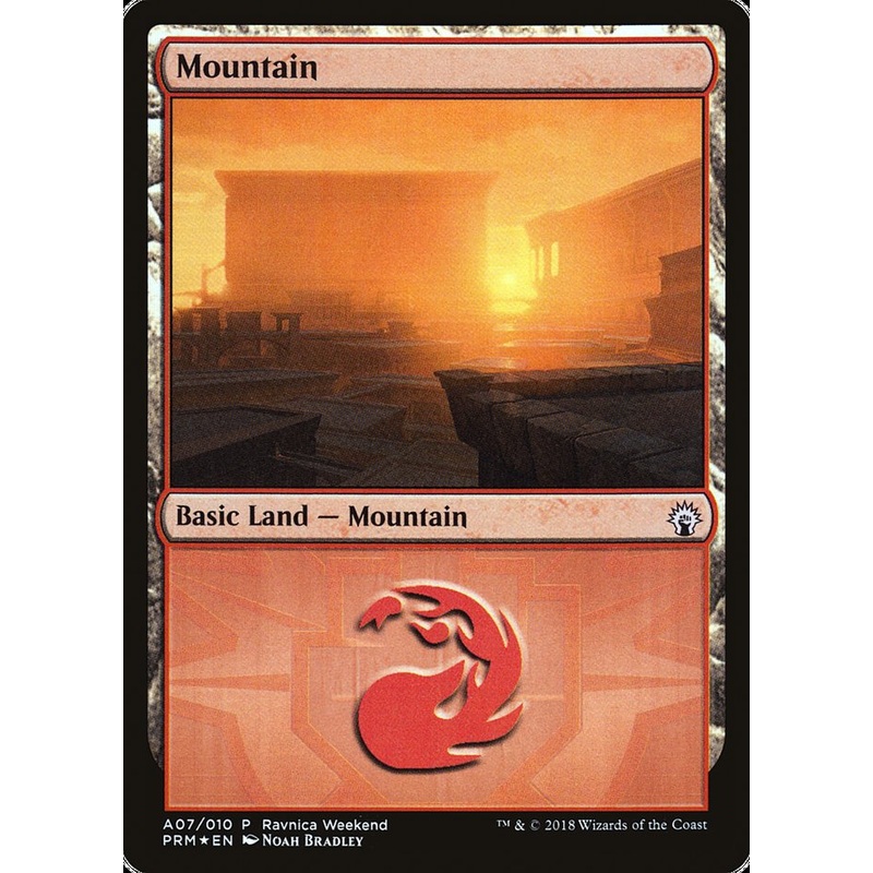 Mountain (A07) [Ravnica Allegiance Ravnica Weekend]