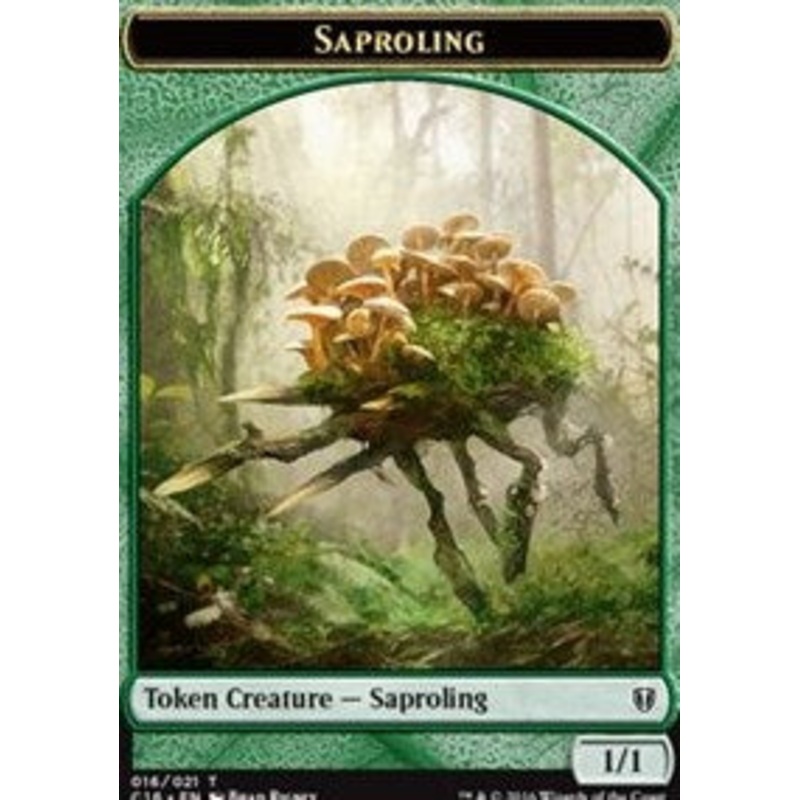 Saproling (016) // Saproling (017) Double-Sided Token [Commander 2016 Tokens]