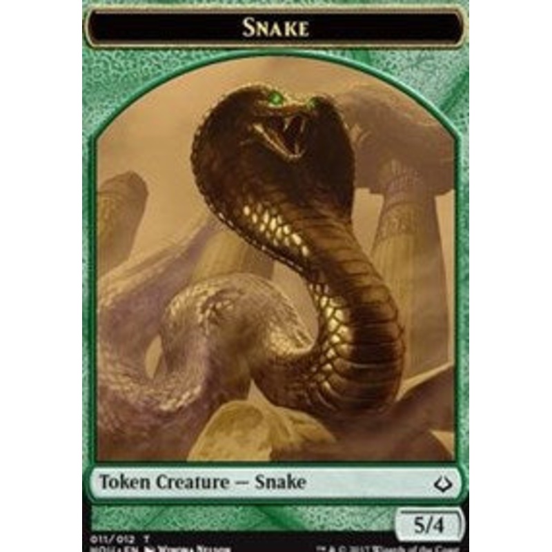 Snake // Zombie Double-Sided Token [Hour of Devastation Tokens]