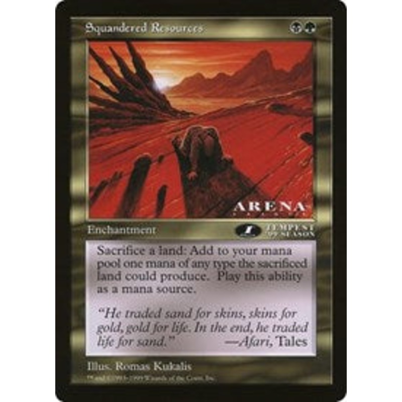 Squandered Resources (Oversized) [Oversize Cards]