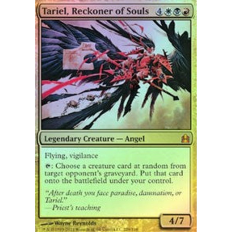 Tariel, Reckoner of Souls (Oversized) [Commander 2011 Oversized]
