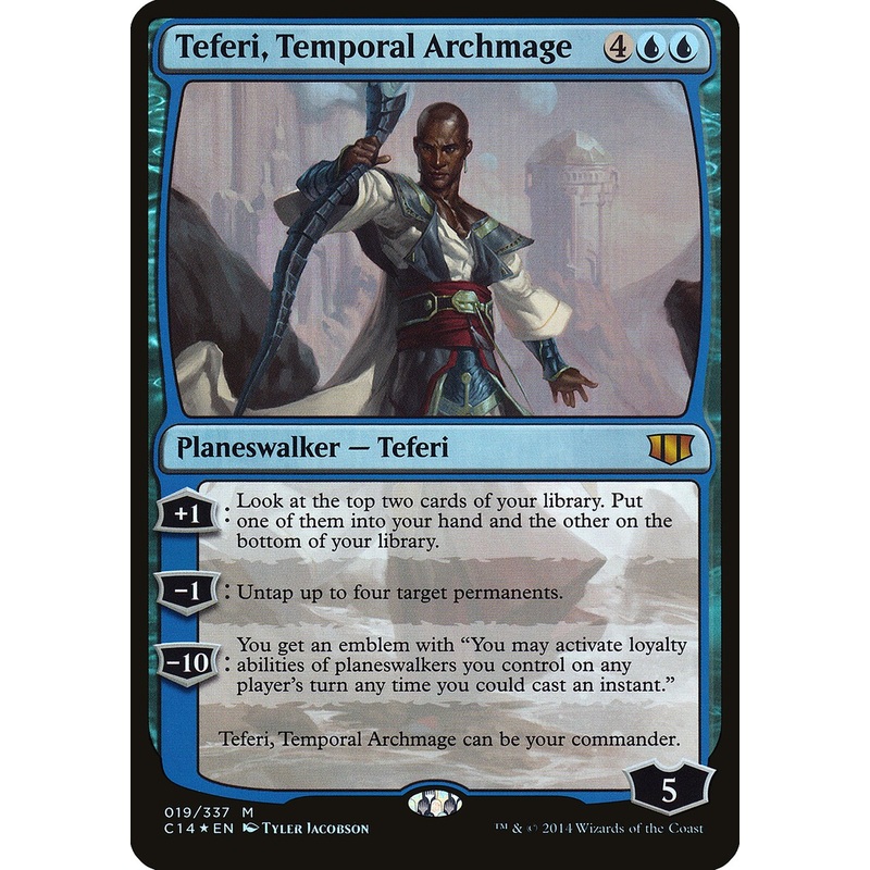 Teferi, Temporal Archmage (Oversized) [Commander 2014 Oversized]