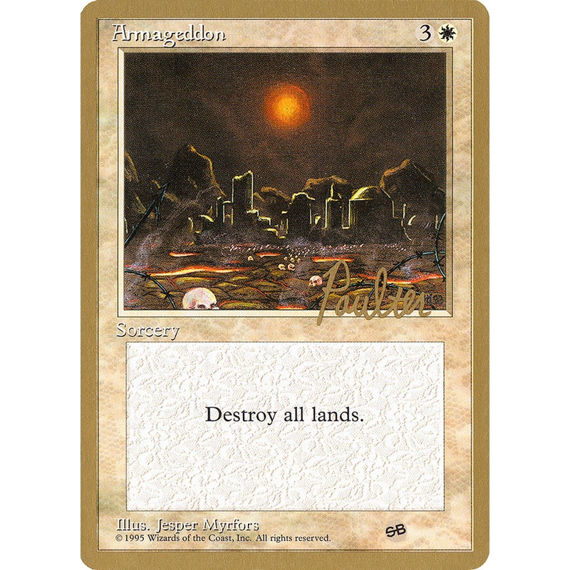 Armageddon (Preston Poulter) (SB) [Pro Tour Collector Set]