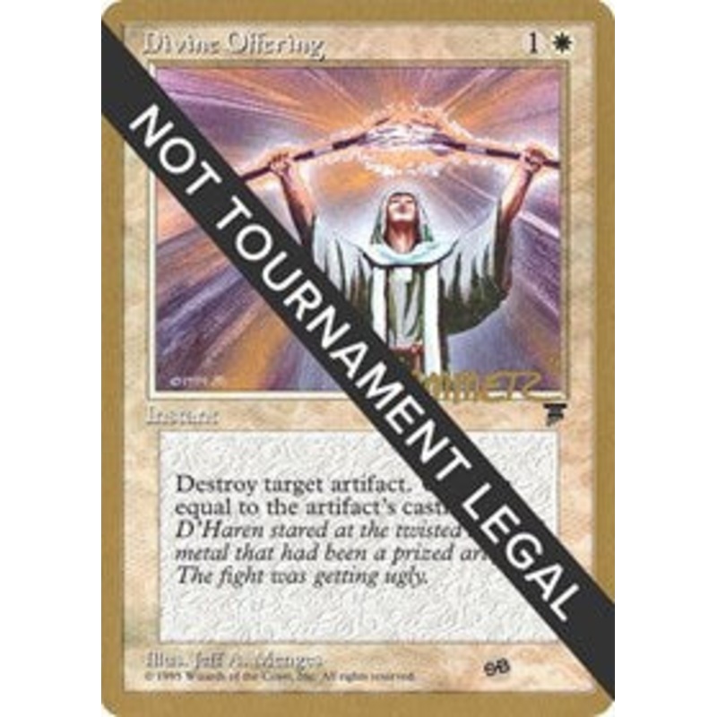 Divine Offering - 1996 Shawn "Hammer" Regnier (LEG) (SB) [Pro Tour Collector Set]