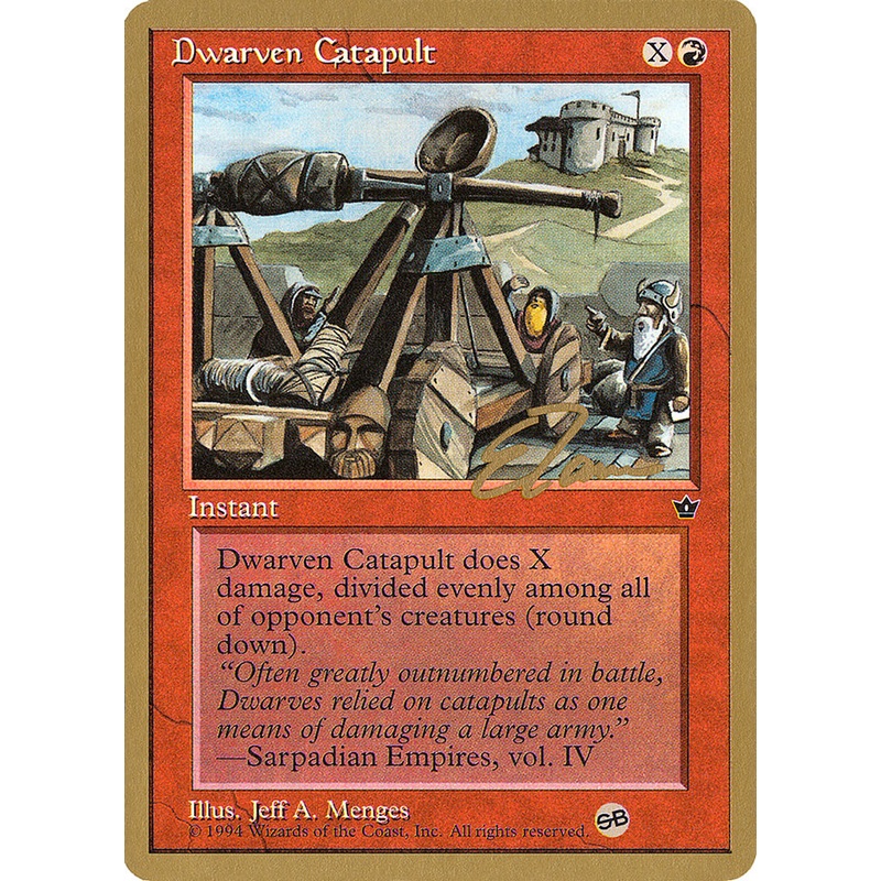 Dwarven Catapult (Eric Tam) (SB) [Pro Tour Collector Set]