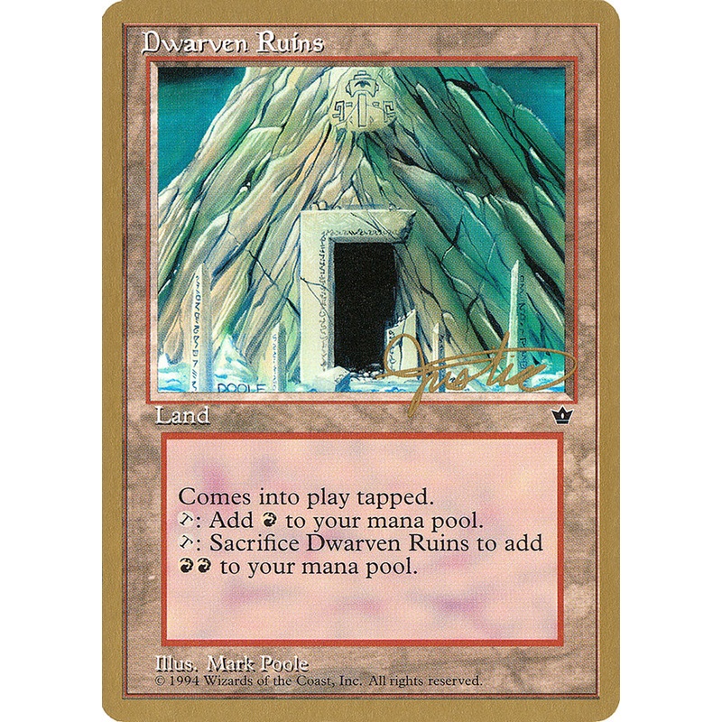 Dwarven Ruins (Mark Justice) [Pro Tour Collector Set]