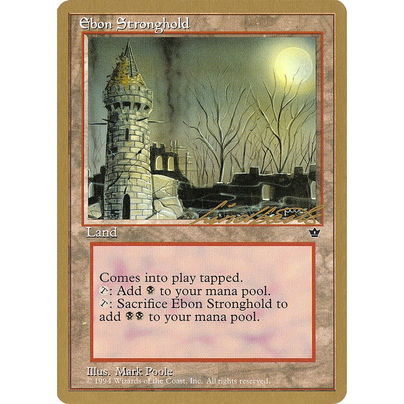 Ebon Stronghold (Leon Lindback) [Pro Tour Collector Set]