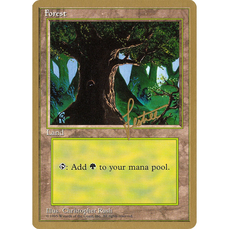 Forest (bl377) (Bertrand Lestree) [Pro Tour Collector Set]