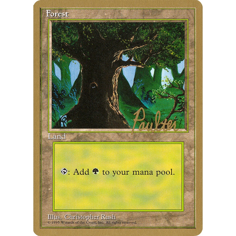 Forest (pp377) (Preston Poulter) [Pro Tour Collector Set]