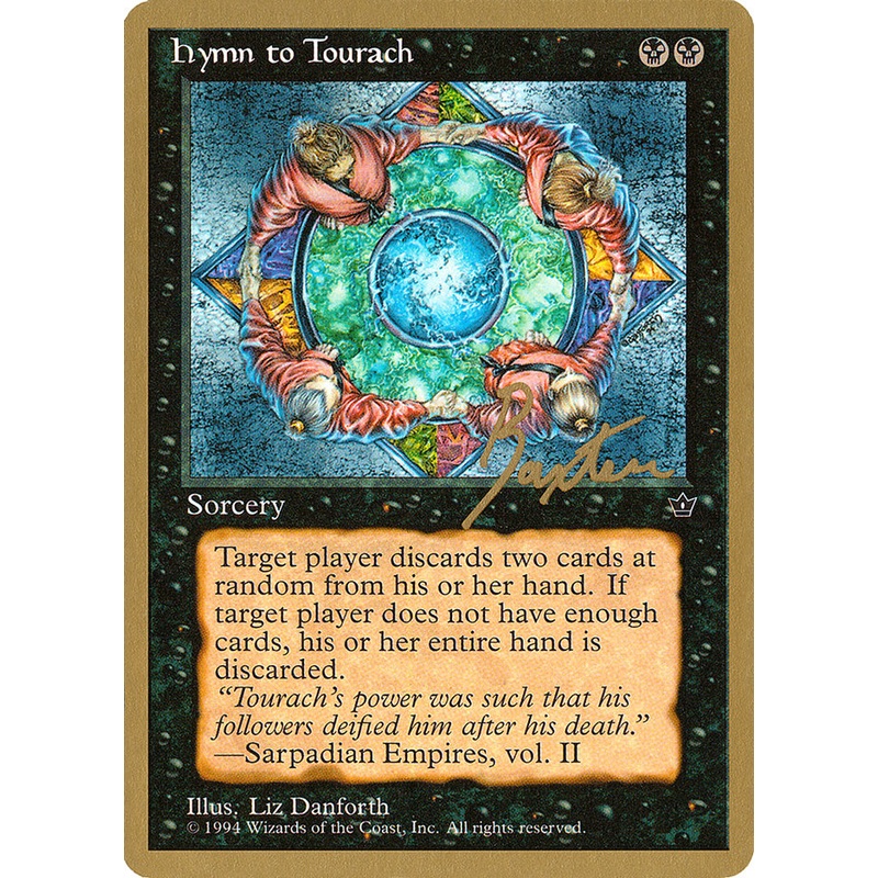 Hymn to Tourach (Circle) (George Baxter) [Pro Tour Collector Set]