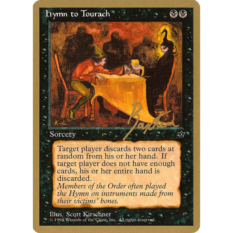 Hymn to Tourach (Table) (George Baxter) [Pro Tour Collector Set]