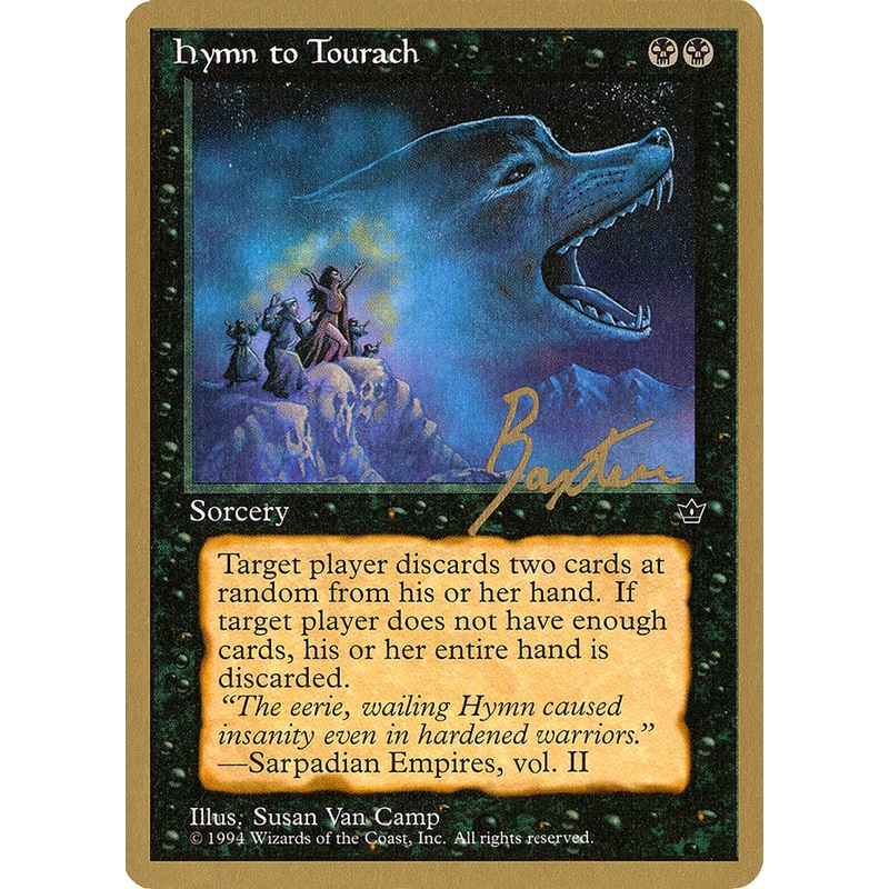 Hymn to Tourach (Wolf) (George Baxter) [Pro Tour Collector Set]