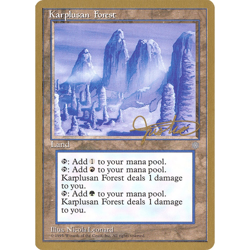 Karplusan Forest (Mark Justice) [Pro Tour Collector Set]