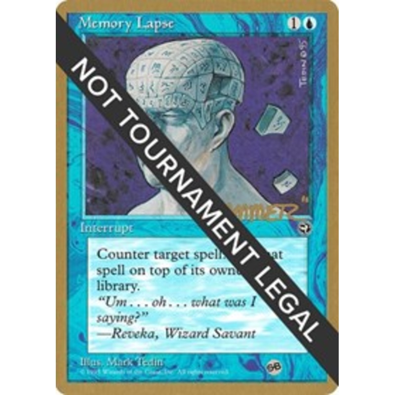 Memory Lapse - 1996 Shawn "Hammer" Regnier (HML) (SB) [World Championship Decks]