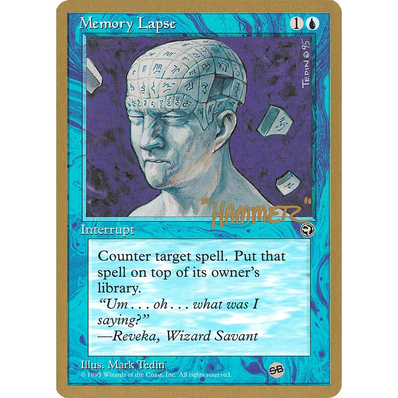 Memory Lapse (Runes) (Shawn "Hammer" Regnier) (SB) [Pro Tour Collector Set]