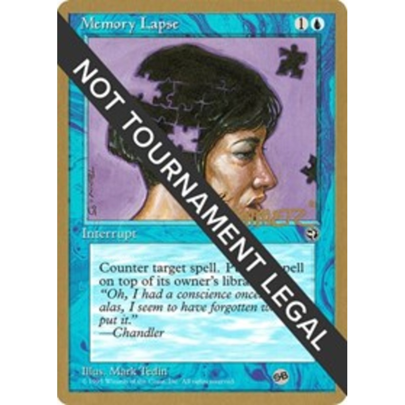 Memory Lapse (Version 2) - 1996 Shawn "Hammer" Regnier (HML) (SB) [World Championship Decks]