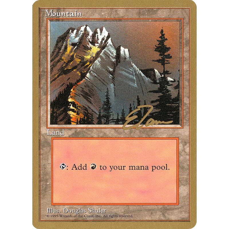 Mountain (et373) (Eric Tam) [Pro Tour Collector Set]