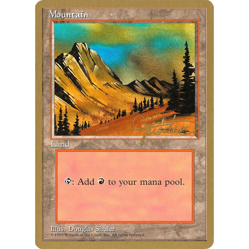 Mountain (mj375) (Mark Justice) [Pro Tour Collector Set]