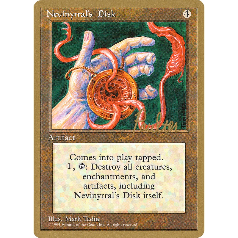 Nevinyrral's Disk (Preston Poulter) [Pro Tour Collector Set]