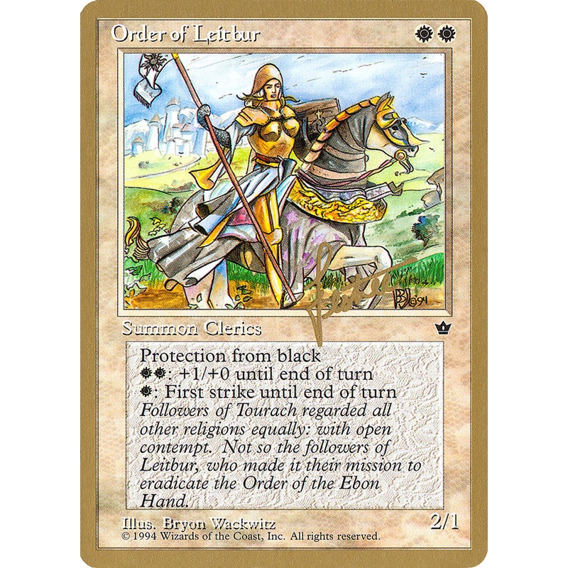 Order of Leitbur (Female) (Bertrand Lestree) [Pro Tour Collector Set]