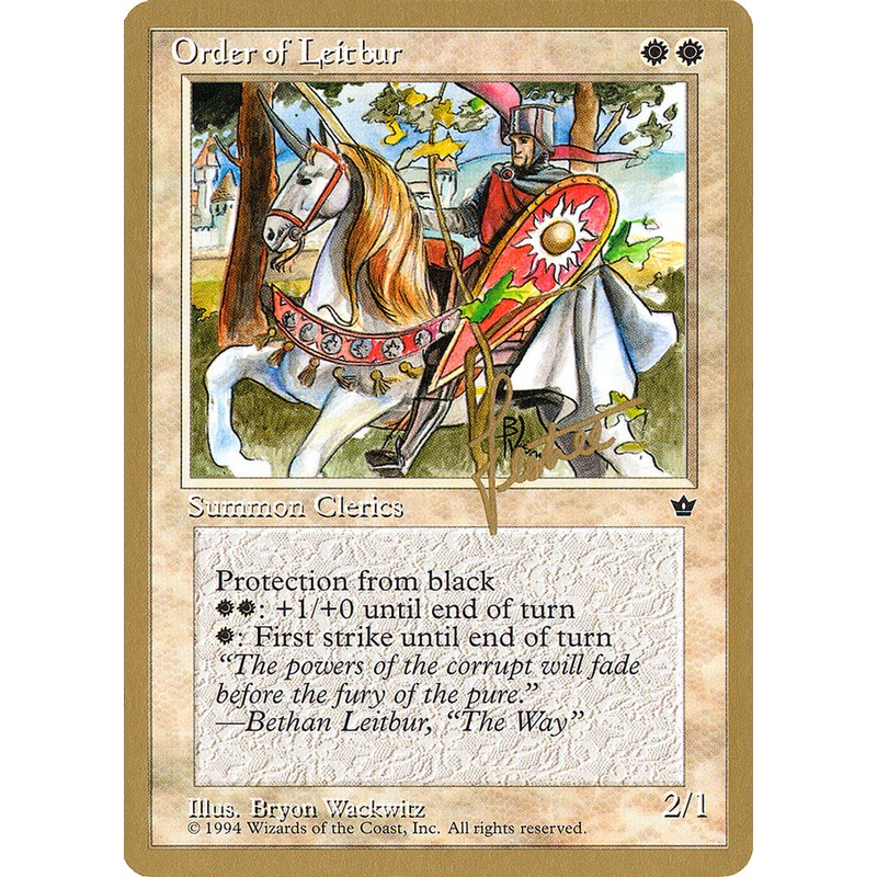 Order of Leitbur (Male) (Bertrand Lestree) [Pro Tour Collector Set]
