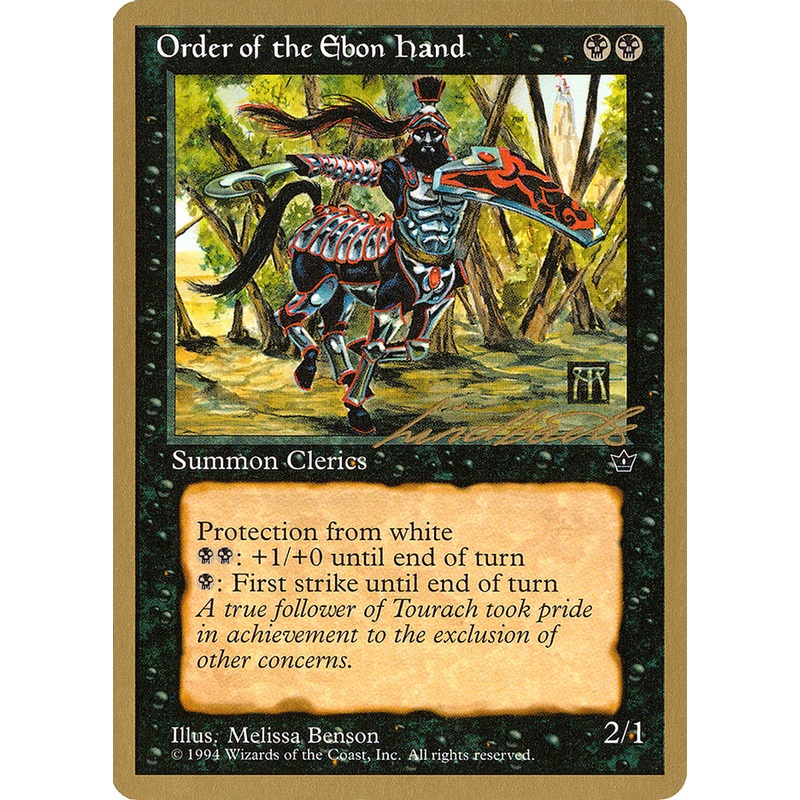 Order of the Ebon Hand (Benson) (Leon Lindback) [Pro Tour Collector Set]