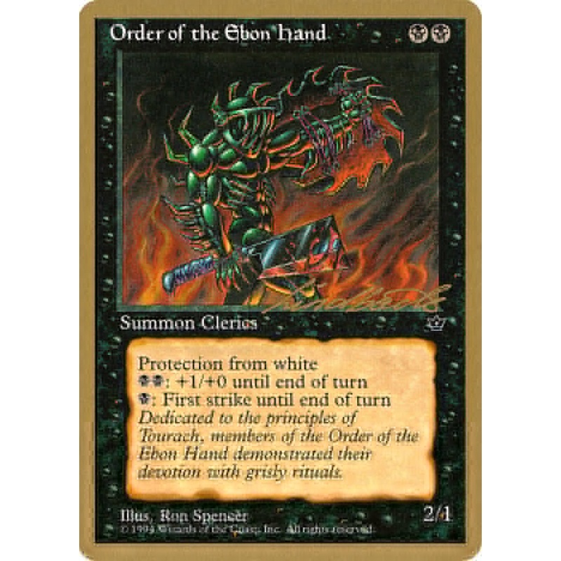 Order of the Ebon Hand (Spencer) (Leon Lindback) [Pro Tour Collector Set]
