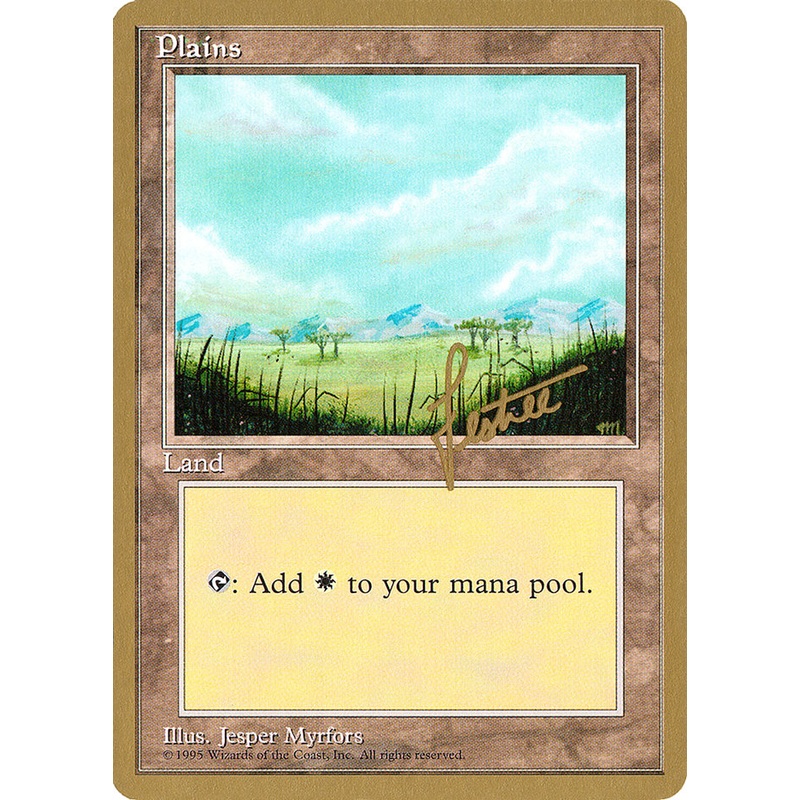 Plains (bl365) (Bertrand Lestree) [Pro Tour Collector Set]