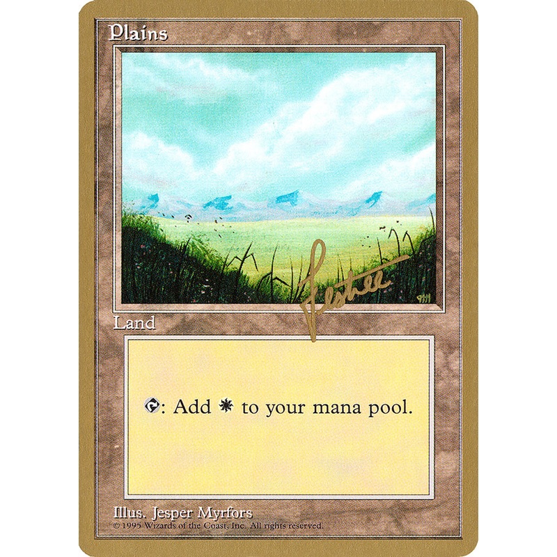 Plains (bl366) (Bertrand Lestree) [Pro Tour Collector Set]