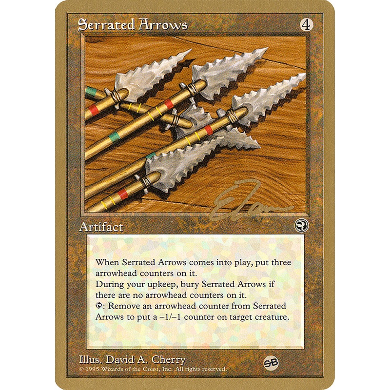 Serrated Arrows (Eric Tam) (SB) [Pro Tour Collector Set]