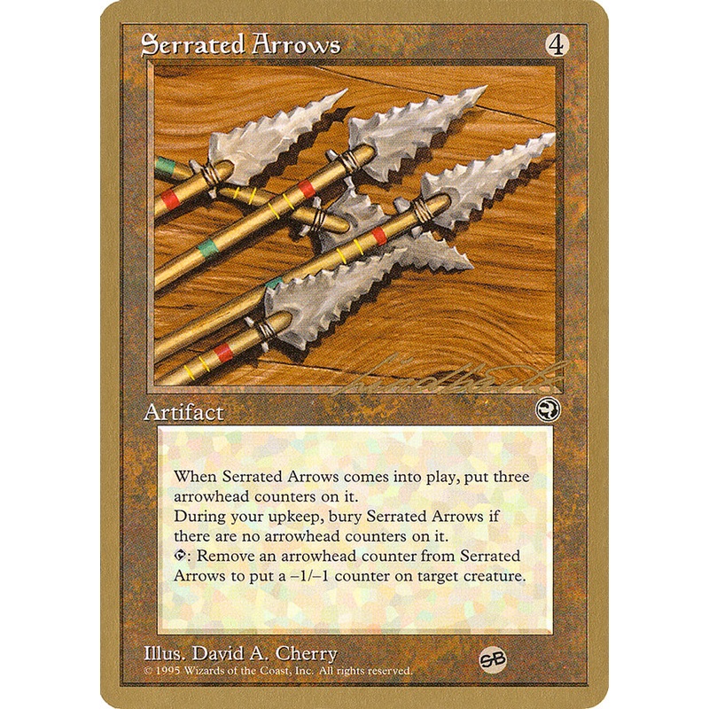 Serrated Arrows (Leon Lindback) (SB) [Pro Tour Collector Set]