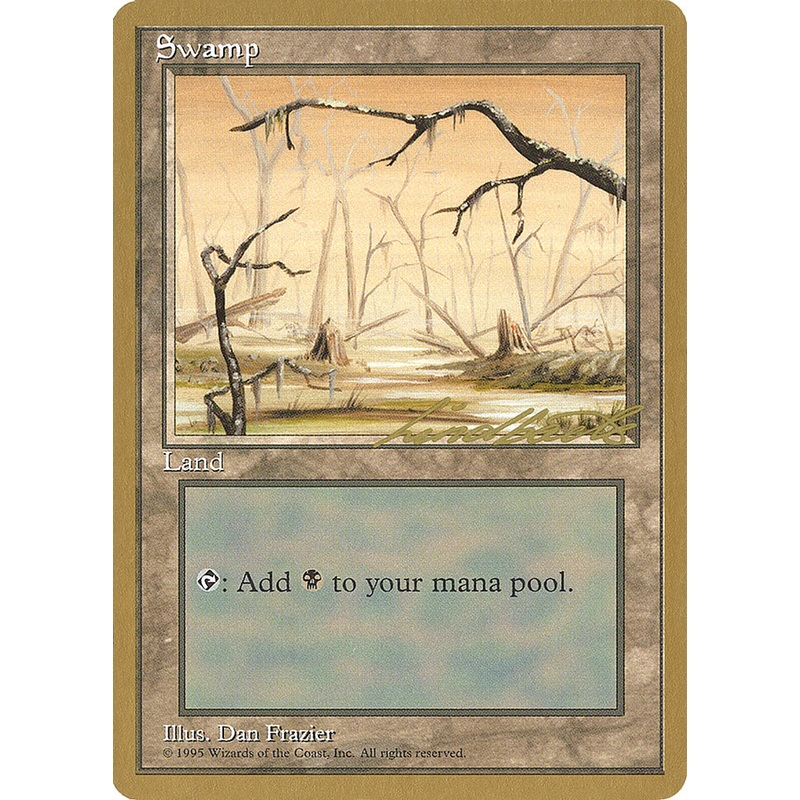 Swamp (ll370) (Leon Lindback) [Pro Tour Collector Set]